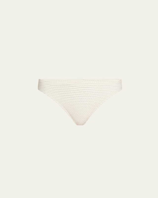 Dani Mid-Rise Scalloped Bikini Bottoms